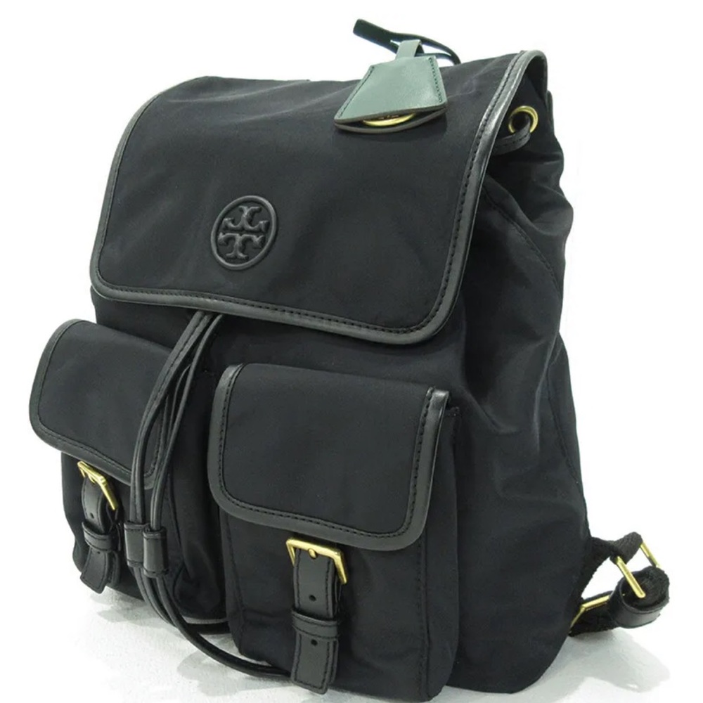 Like New Tory Burch Perry Nylon Backpack Black MINT